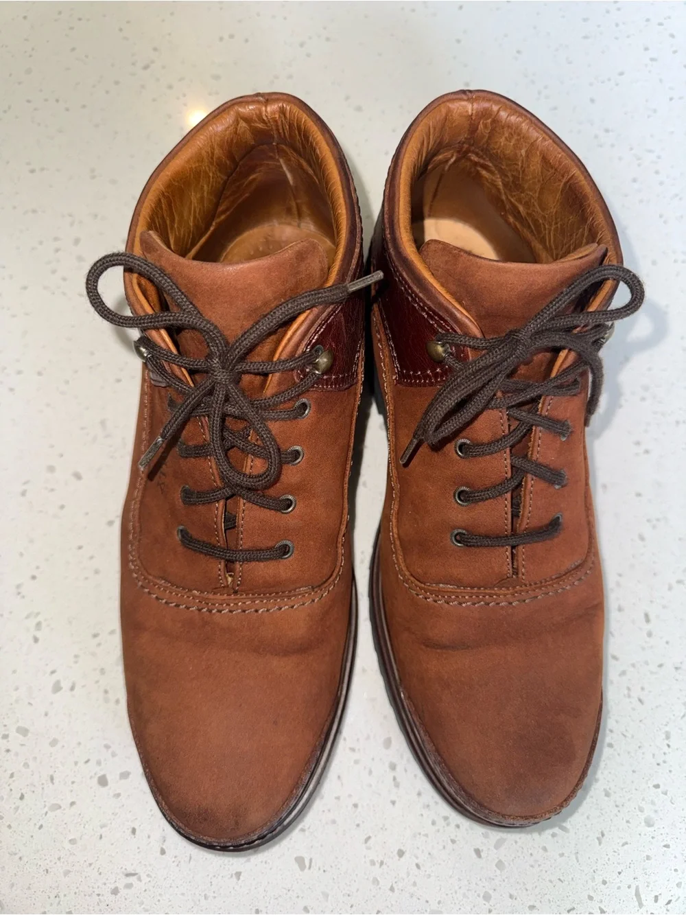 Bally Tan and Dark Brown Suede Chukka Boots